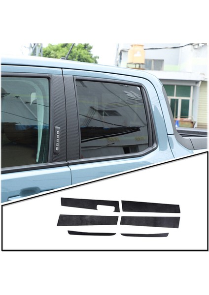 Araba Kapısı Pencere Sütunu Direk Kapağı Trim Stickerkarbon Fiber Desen (Yurt Dışından) indirimleri
