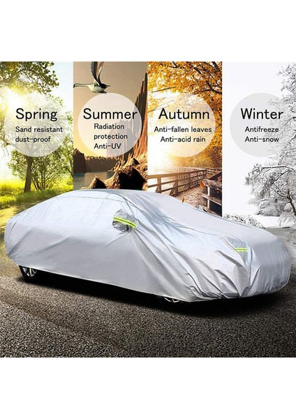 Tam Araba Kılıfları Toz Geçirmez Açık Hava Uv Koruması Sedan Kılıfı 3xl (Yurt Dışından)
