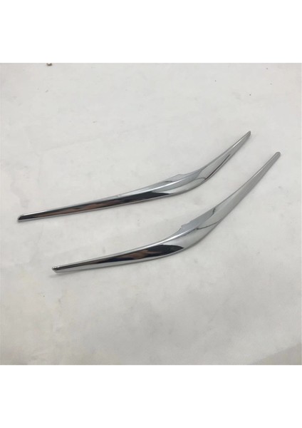 Karbon Fiber Araba Far Kaşı Kapağı Gümüş (Yurt Dışından)