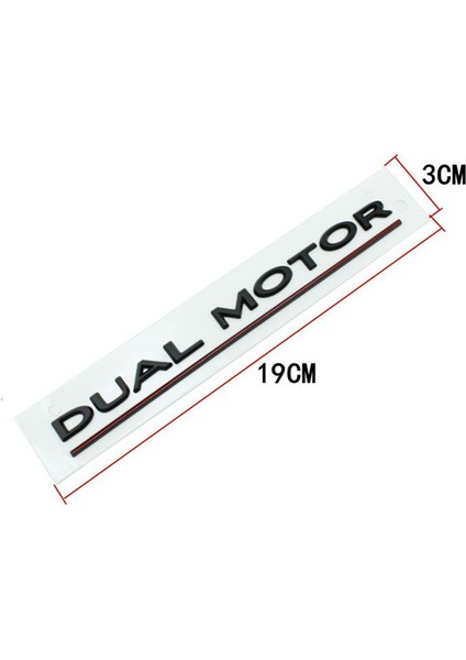3D Çift Motorlu Rozet Sticker Dekor Performans Rozet Aksesuarları (Yurt Dışından)