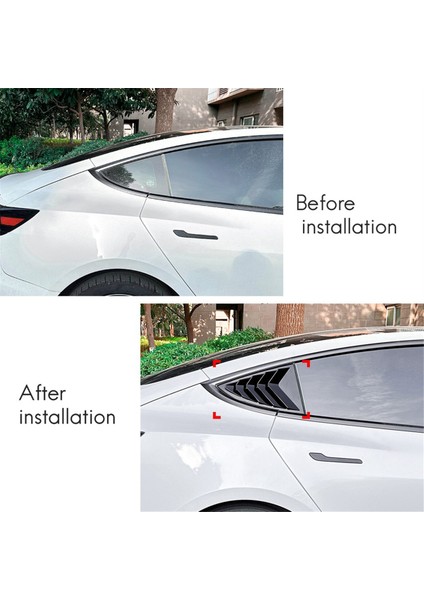 Araba Arka Yan Pencere Panjurları Hava Menfezi Kepçesi Gölgelik Kapağı A Için (Yurt Dışından) fırsatları