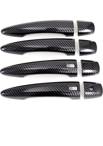 Araba Dış Kapı Kolu Kapağı Kaplaması Akıllı Delikli Abs Karbon Fiber (Yurt Dışından) fiyatları