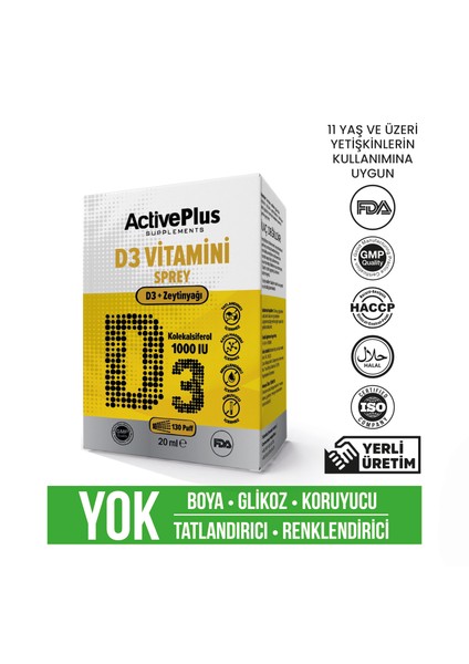 Vitamin D3 1000IU (130 Puff)