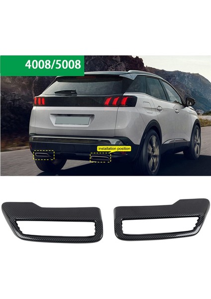 Araba Kuyruk Susturucusu Egzoz Borusu Çıkış Kapağı Araba Kuyruk Borusu Aksesuarı (Yurt Dışından)