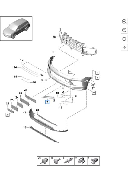 Araba Ön Tampon Sis Lambası Işık Braketi Desteği Sol (Yurt Dışından) modelleri