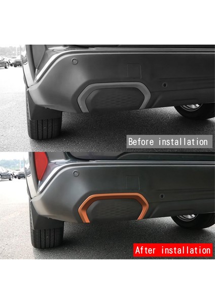 Araba Arka Sis Lambası Çerçevesi Sis Lambası Kaş Trim Sticker C (Yurt Dışından)