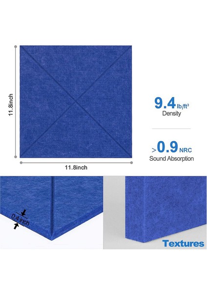 Kendinden Yapışkanlı, Ses Geçirmez Köpük Panellerle X-Çizgili Akustik Paneller (Yurt Dışından) fiyatları