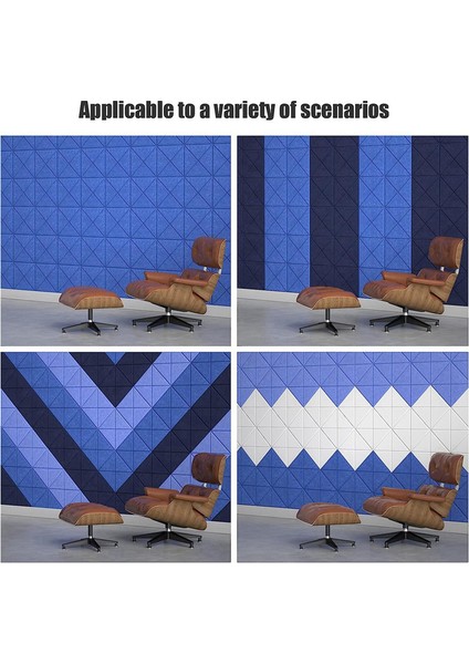 Kendinden Yapışkanlı, Ses Geçirmez Köpük Panellerle X-Çizgili Akustik Paneller (Yurt Dışından) fırsatları