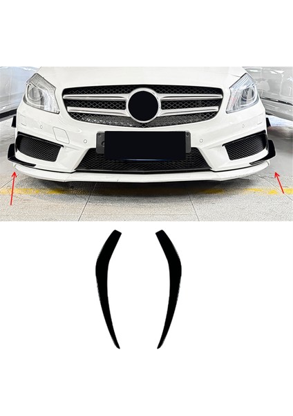 Araba Ön Tampon Alt Ayırıcı Spoiler Sis Lambası Spoiler Trim B (Yurt Dışından)