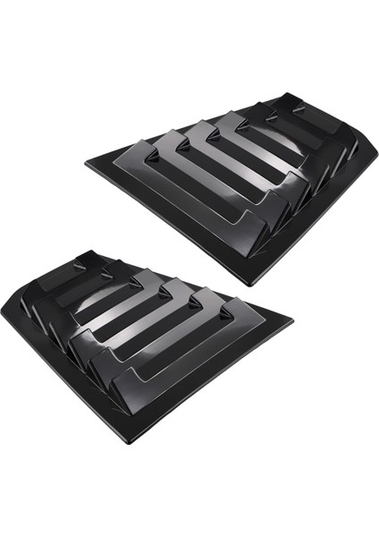 Araba Parlak Siyah Arka Panjur Kapağı Havalandırma Trim Kapağı (Yurt Dışından)