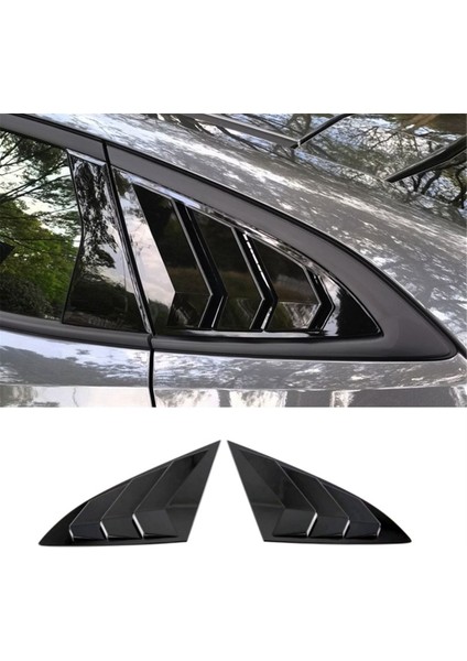 Arka Spoiler Kanat Yan Pencere Üçgen Trimi Için -Abs Siyah (Yurt Dışından) modelleri