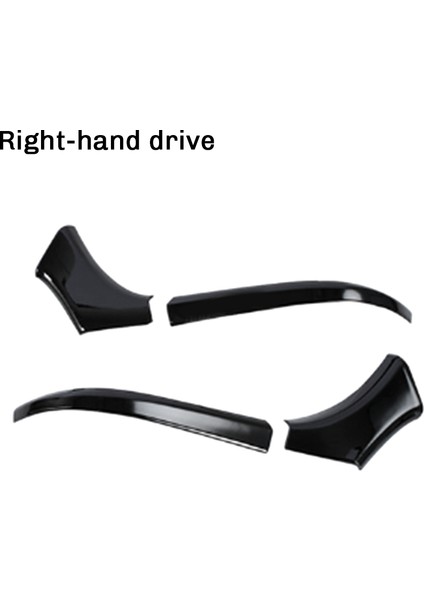 Araba Dikiz Aynası Taban Dekor Kapağı Rhd Siyah (Yurt Dışından)