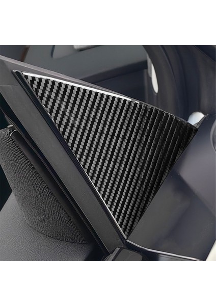 Model 3 Araba Kapısı A Sütunu Direk Kapağı Trim Sticker Dış (Yurt Dışından)