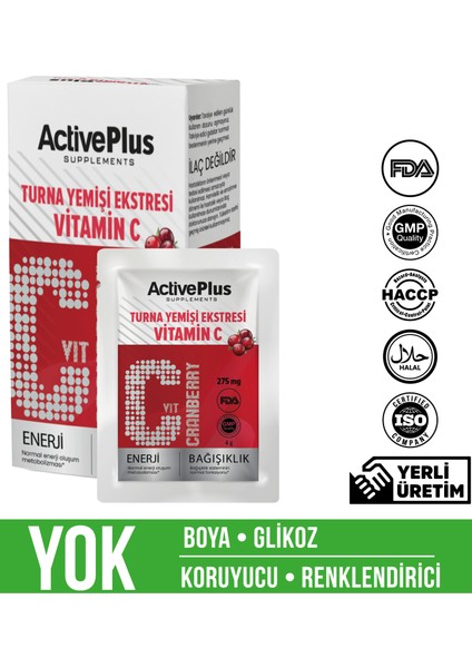 Turnayemişi Ekstresi & Vitamin C 10 Saşe Cranberry indirimleri