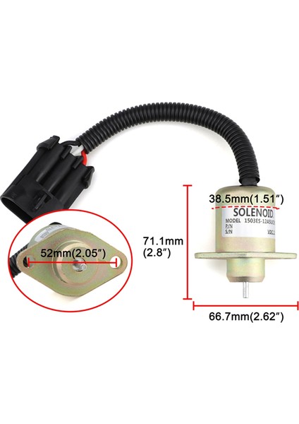 251523001 Motor Için Yakıt Kapatma Durdurma Solenoidi (Yurt Dışından) indirimleri