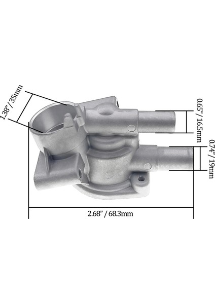 -V Capa 1.6l Için Motor Soğutma Suyu Termostat Muhafazası (Yurt Dışından)