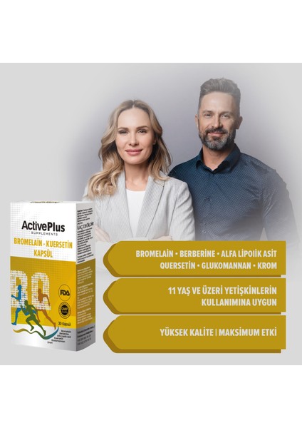 Bromelain Kuersetin 30 Kapsül fiyatları