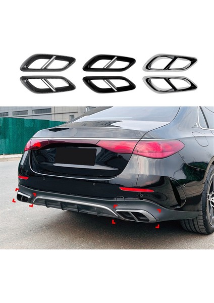 Araba Kuyruk Boğaz Dekor Çerçevesi Parlak Siyah (Yurt Dışından)