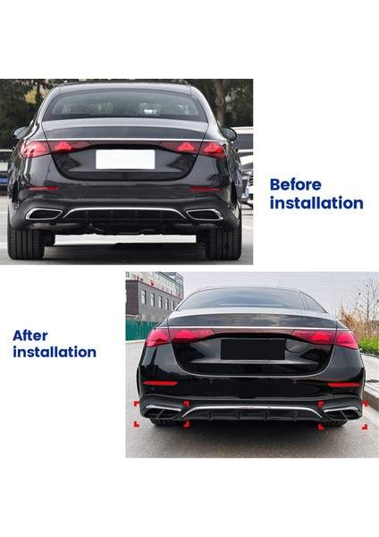 Araba Kuyruk Boğaz Dekor Çerçevesi Parlak Siyah (Yurt Dışından) modelleri