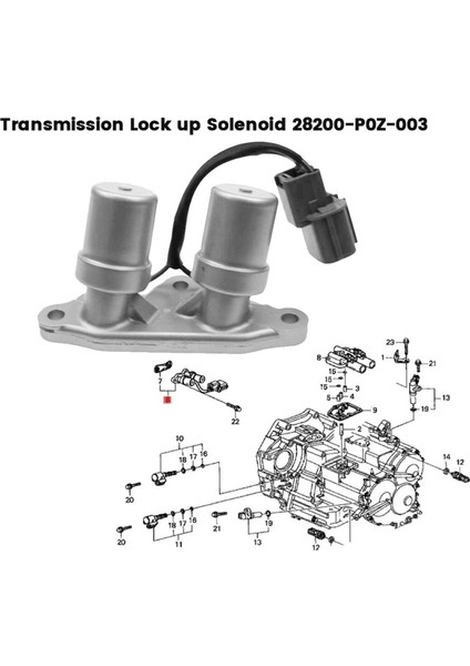 Accord Için Şanzıman Kilitleme Solenoidi 28200-P0Z-003 (Yurt Dışından)