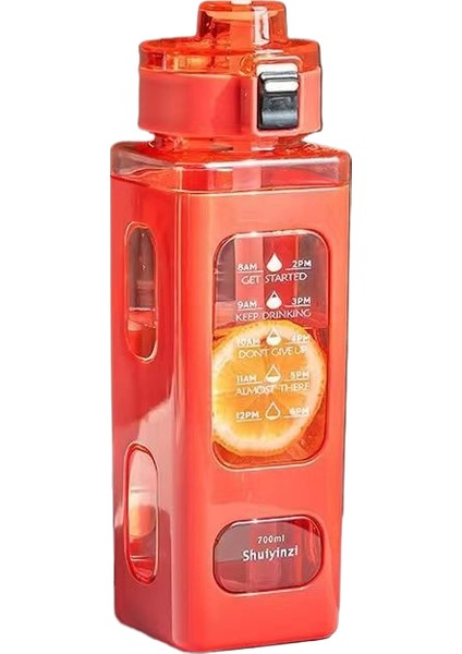 Yeni Açık Spor Kare Basit Öğrenci Taşınabilir Pipet Su Bardağı (Yurt Dışından)