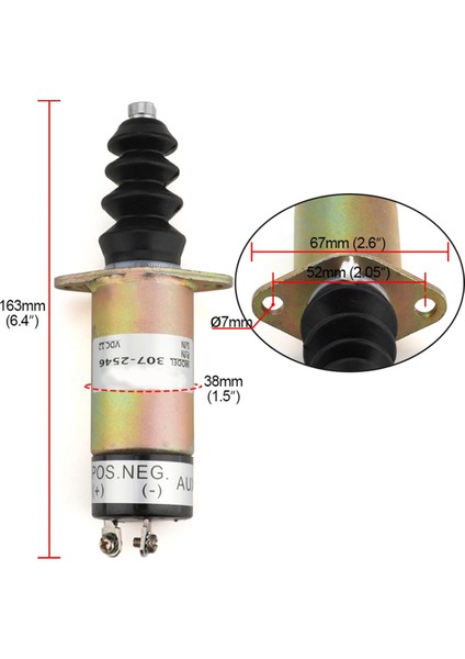 12V Yakıt Durdurma Solenoidi 1502-12D6U2B2S2A 307-2546-00 Woodward Için (Yurt Dışından) indirimleri