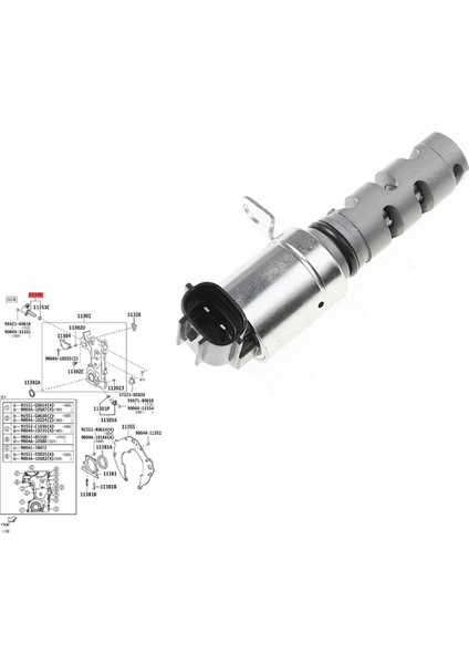 Araba Yağ Kontrol Vvt Valfi 15330-BZ020 Için (Yurt Dışından)