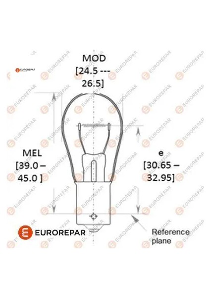 Erp 12V-P21W Ampul Eurorepar 6216.A4/ 2098252 Daımler, Honda, Chery, Daıhatsu, Dodge, Chrysler, Daewoo 1616431280