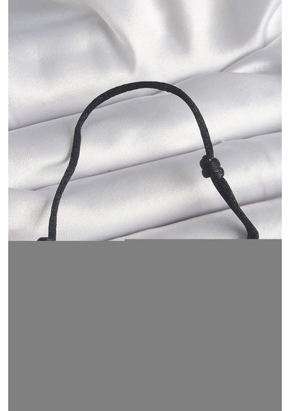 Siyah Renk Ipli Asansör Zirkon Taşlı Gümüş Messika Model Kadın Bileklik