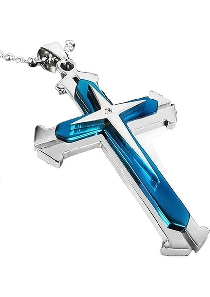 Kadın Erkek Için Çapraz Kolye Kolye, Paslanmaz Çelik Haç Kolye Isa Hıristiyan Inanç Kolye Gerdanlık Unisex Erkek Kız Şanslı Dini Boyun Zinciri Takı Moda Işleme (Yurt Dışından)