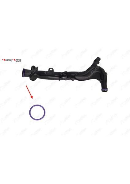Devirdaim Borusu Contasi 108-208-301-308-2008-C1-C3-C4 Cactus-C-Elysee-Ds3-Crossland X-Aygo 1.2 Nifea 9832143980 Peugeot, Opel, Vauxhall, Toyota, Cıtroen 17159