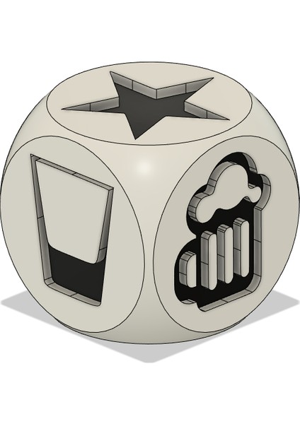 Içme Oyunu Zar Yenilendi (Sadece Plastik Aparattır!!!) 3D modelleri