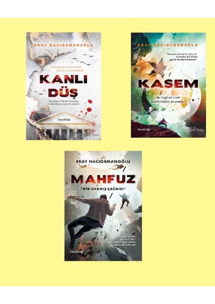 Eray Hacıosmanoğlu 3 Kitap Seti – Kanlı Düş, Kasem, Mahfuz | HAYYKİTAP Türk Edebiyatı Araştırma ve İnceleme