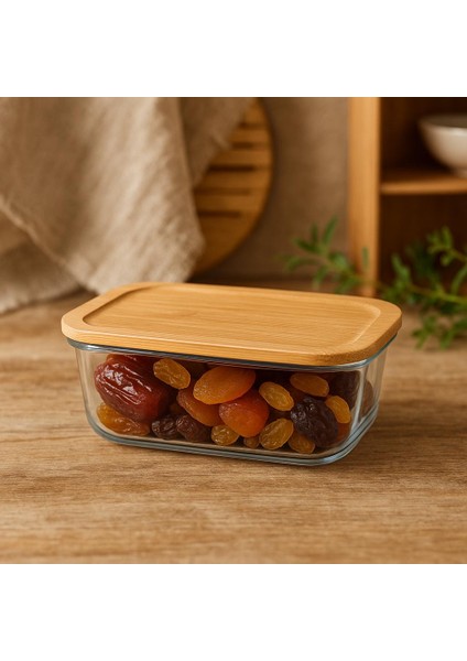 Noah 3 Lu Saklama Kabı Setı (650ML 1000ML 1500ML)-ISIYA Dayanıklı-Bambu Sızdırmaz Kapaklı modelleri