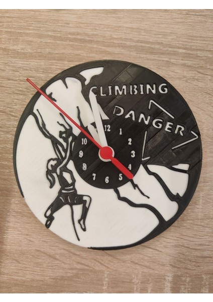 Duvar Saati, Tırmanma Kaya Tasarımı (Sadece Plastik Aparattır!!!) 3D