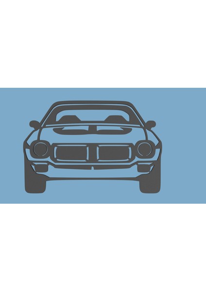 Modern Araba Duvar Dekorasyonu - El Yapımı 3D Model 3D Baskı Modeli (Sadece Plastik Aparattır!!!) 3D