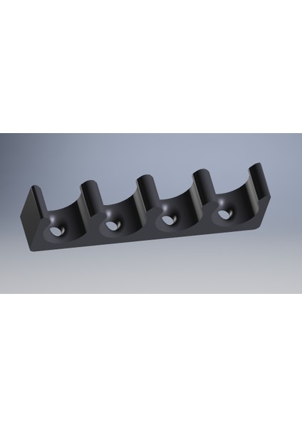 4 Yollu 15MM Boru Kelepçesi (Sadece Plastik Aparattır!!!) 3D