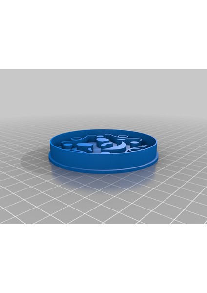Gülümseme Kurabiye Kesici Kesme (Sadece Plastik Aparattır!!!) 3D