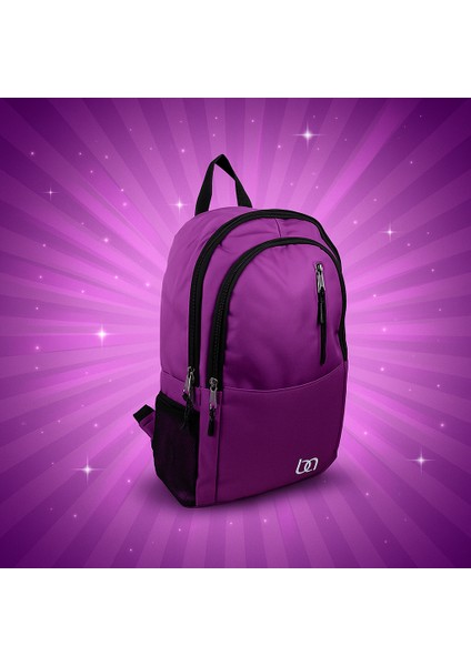 Mnt Cepli Mor Unisex Okul ve Günlük Sırt Çantası