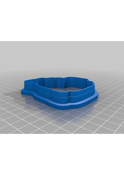 Ağaç Kupa Kurabiye Kesici (Sadece Plastik Aparattır!!!) 3D