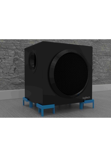 Logitech Z333 Subwoofer Ayağı (Sadece Plastik Aparattır!!!) 3D