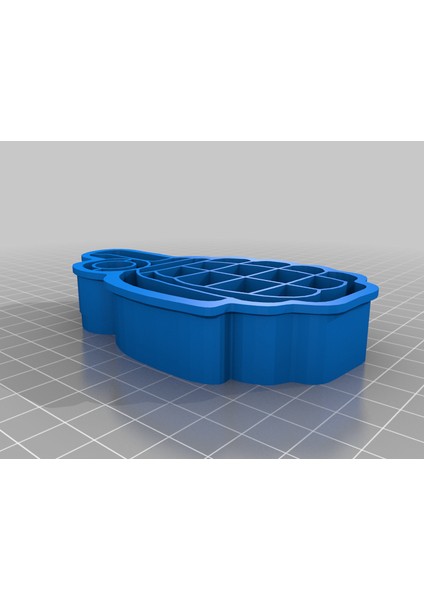 El Bombası Kurabiye Kesici (Sadece Plastik Aparattır!!!) 3D