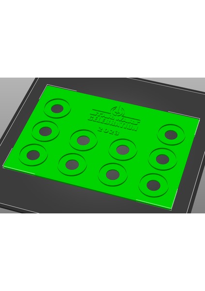 Swc Poker Çip 10 Yuva Tutucu (Sadece Plastik Aparattır!!!) 3D