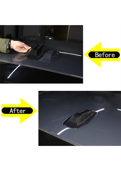 Tavan Kapağı Stickerı Kuru Karbon Fiber 4 Serisi G26 21-23 (Yurt Dışından) fırsatları