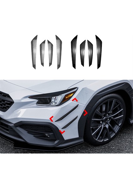 Araba Ön Tampon Dış Taraf Ayırıcı Spoiler Kanat Trimi Karbon Fiber (Yurt Dışından) indirimleri