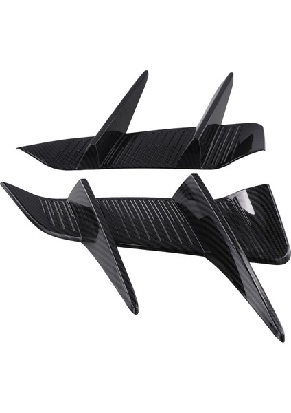 1 Çift Araba Ön Tampon Spoyleri Yan Hava Menfezi Trim Kapağı (Yurt Dışından)