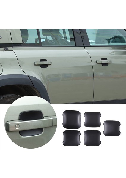 Araba Dış Kapı Kolları Kapağı Yan Kapı Kase Kapağı Trim Aksesuarları5 Adet (Yurt Dışından)