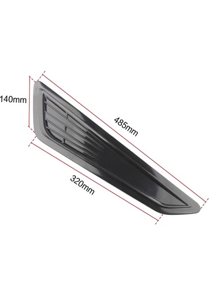 2 Adet Ön Kaput Havalandırma Kapakları Ön Kaput Kaput Hava Araç Havalandırma Kepçesi Kapağı (Yurt Dışından)