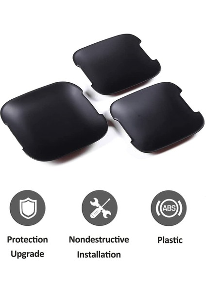 Araba Dış Kapı Kolları Kapağı Yan Kapı Kase Kapağı Trim Aksesuarları3 Adet (Yurt Dışından) fırsatları