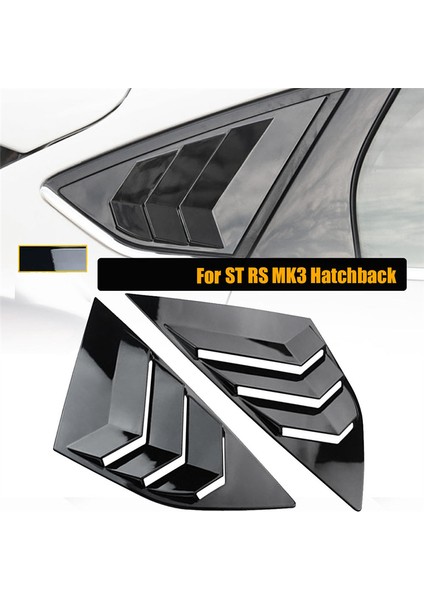 Siyah Arka Taraf Havalandırma Çeyrek Pencere Panjur Kepenk Kapağı (Yurt Dışından) modelleri